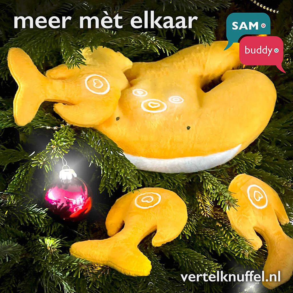 Tijdens een onderzoek met kinderen bleek er behoefte aan rollenspel met de Vertelknuffel. Een nieuw baby-knuffeltje is nu geboren! Gemaakt door onze trouwe en kundige partner Atelier UnIk in Breda. Baby-vertelknuffels met Kerst!